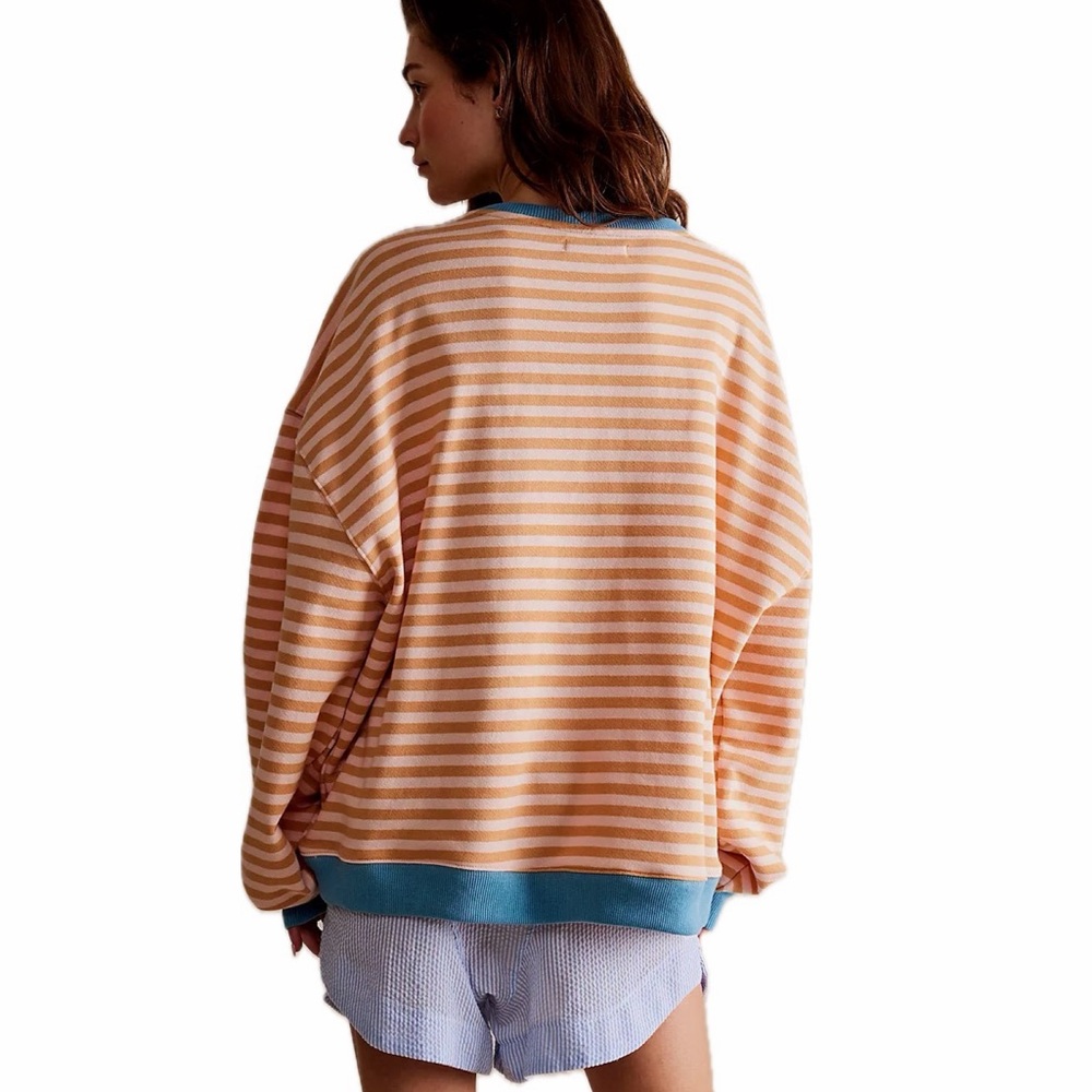 Free People |  NWOT Classic Striped Crew - Picture 8 of 12